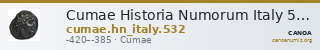Cumae Historia Numorum Italy 532 — CANOA