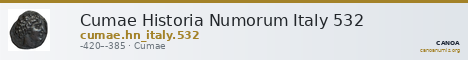 Cumae Historia Numorum Italy 532 — CANOA