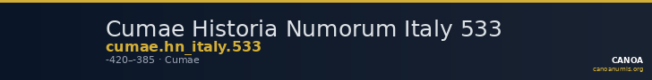 Cumae Historia Numorum Italy 533 — CANOA