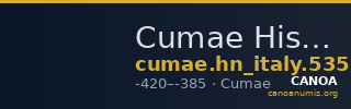 Cumae Historia Numorum Italy 535 — CANOA