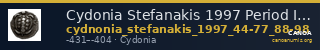 Cydonia Stefanakis 1997 Period I, Group 3, Types E-F et H ; catalogue n° 44-77, 88-98 — CANOA