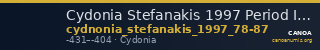 Cydonia Stefanakis 1997 Period I, Group 3, Types G ; catalogue n° 78-87 — CANOA