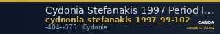 Cydonia Stefanakis 1997 Period I, Group 4, Type I ; catalogue n° 99-102 — CANOA