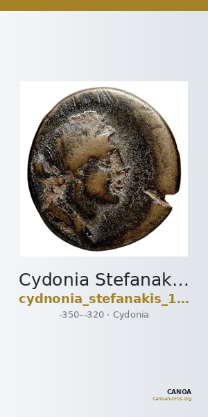 Cydonia Stefanakis 1997 Period I, Group 4, Types J-L ; catalogue n° 103-121 — CANOA
