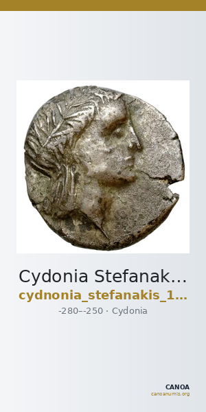 Cydonia Stefanakis 1997 Period II, Group 3 ; catalogue n° 196-204 — CANOA