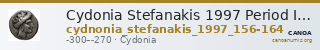 Cydonia Stefanakis 1997 Period II, Group II ; catalogue n° 156-164 — CANOA