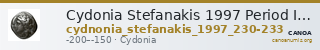 Cydonia Stefanakis 1997 Period III, Group I ; catalogue n° 230-233 — CANOA