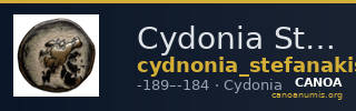 Cydonia Stefanakis 1997 Period III, Group II ; catalogue n° 316, 319-322, 327-336 — CANOA