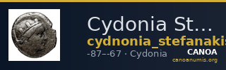 Cydonia Stefanakis 1997 Period IV, Series II ; catalogue n° 346-349 — CANOA