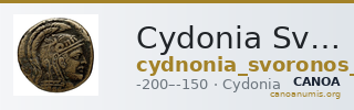 Cydonia Svoronos 1890 (1972) 19-21 — CANOA