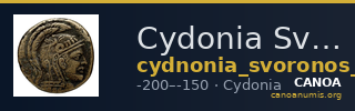 Cydonia Svoronos 1890 (1972) 19-21 — CANOA