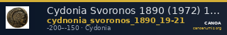 Cydonia Svoronos 1890 (1972) 19-21 — CANOA