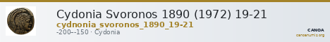 Cydonia Svoronos 1890 (1972) 19-21 — CANOA