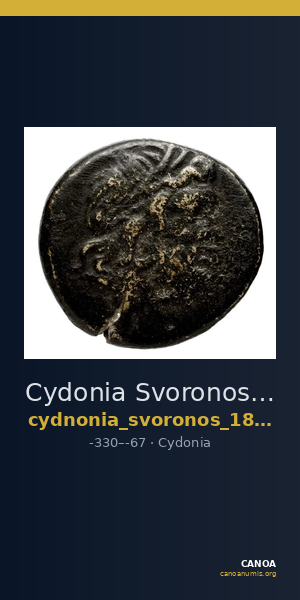 Cydonia Svoronos 1890 (1972) 31-35, 68-70 — CANOA