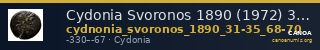 Cydonia Svoronos 1890 (1972) 31-35, 68-70 — CANOA