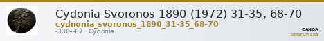 Cydonia Svoronos 1890 (1972) 31-35, 68-70 — CANOA