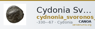 Cydonia Svoronos 1890 (1972) 56-57 — CANOA