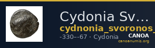 Cydonia Svoronos 1890 (1972) 56-57 — CANOA