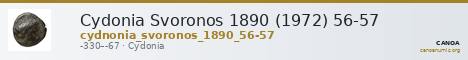 Cydonia Svoronos 1890 (1972) 56-57 — CANOA