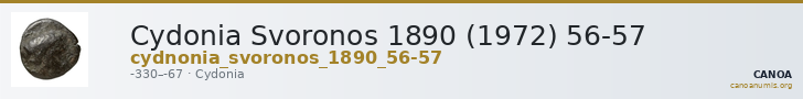 Cydonia Svoronos 1890 (1972) 56-57 — CANOA