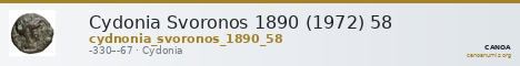 Cydonia Svoronos 1890 (1972) 58 — CANOA