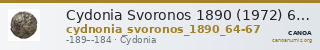 Cydonia Svoronos 1890 (1972) 64-67 — CANOA