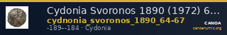 Cydonia Svoronos 1890 (1972) 64-67 — CANOA