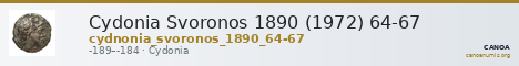 Cydonia Svoronos 1890 (1972) 64-67 — CANOA