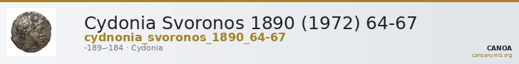Cydonia Svoronos 1890 (1972) 64-67 — CANOA