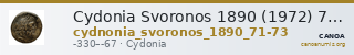 Cydonia Svoronos 1890 (1972) 71-73 — CANOA