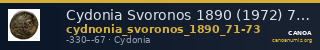 Cydonia Svoronos 1890 (1972) 71-73 — CANOA