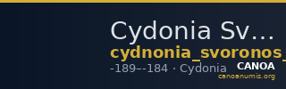 Cydonia Svoronos 1890 (1972) 75 — CANOA