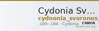 Cydonia Svoronos 1890 (1972) 76 — CANOA
