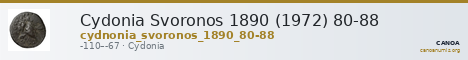 Cydonia Svoronos 1890 (1972) 80-88 — CANOA