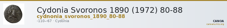 Cydonia Svoronos 1890 (1972) 80-88 — CANOA