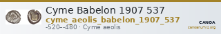 Cyme Babelon 1907 537 — CANOA