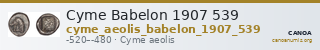 Cyme Babelon 1907 539 — CANOA