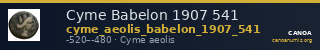 Cyme Babelon 1907 541 — CANOA
