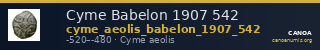 Cyme Babelon 1907 542 — CANOA