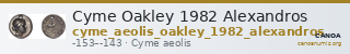 Cyme Oakley 1982 Alexandros — CANOA