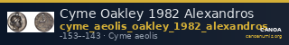 Cyme Oakley 1982 Alexandros — CANOA