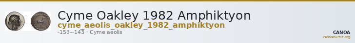 Cyme Oakley 1982 Amphiktyon — CANOA