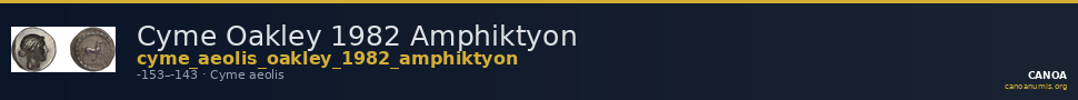 Cyme Oakley 1982 Amphiktyon — CANOA