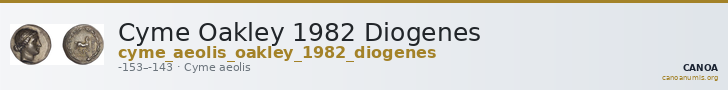 Cyme Oakley 1982 Diogenes — CANOA
