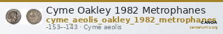 Cyme Oakley 1982 Metrophanes — CANOA
