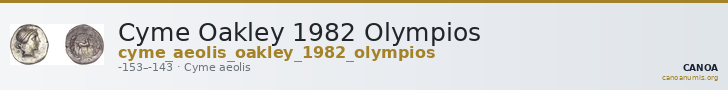Cyme Oakley 1982 Olympios — CANOA