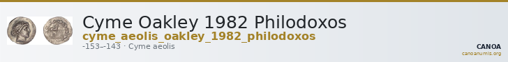 Cyme Oakley 1982 Philodoxos — CANOA