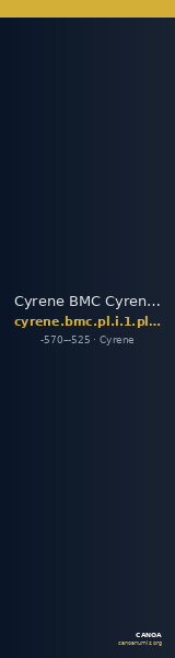 Cyrene BMC Cyrene Period I, pl. I, 1, pl. II, 6-17 — CANOA