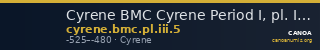 Cyrene BMC Cyrene Period I, pl. III, 5 — CANOA