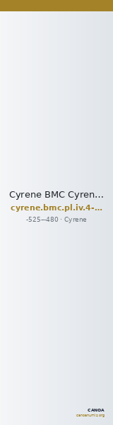 Cyrene BMC Cyrene Period I, pl. IV, 4-5, pl. V, 2-3 — CANOA